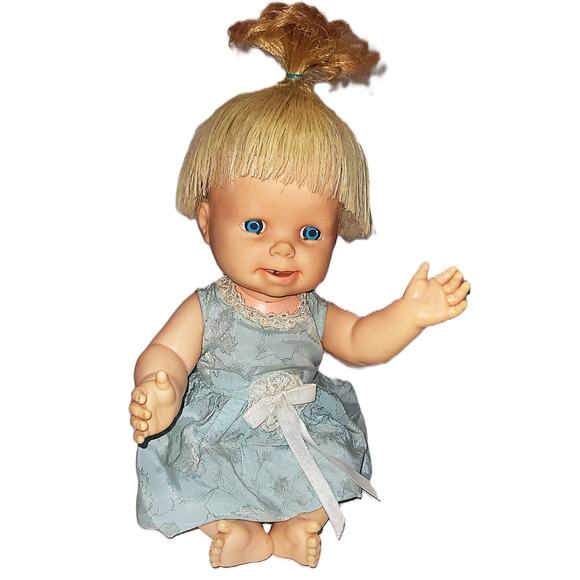 13" 1965 Mattel Cheerful Tearful Baby Doll - Picture 1 of 13